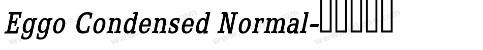 Eggo Condensed Normal字体转换